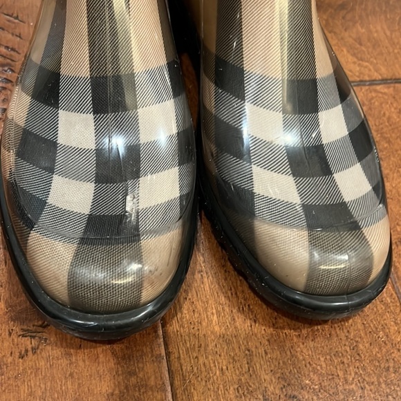Burberry Nova Check Rain Boots Size 40 - Picture 3 of 11